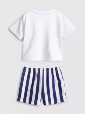 0-36 meses | Conjunto de t-shirt larga e calções do Pato Donald da Disney