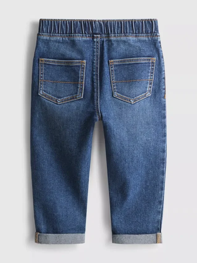 0-36 meses | Jeans com bainha enrolada