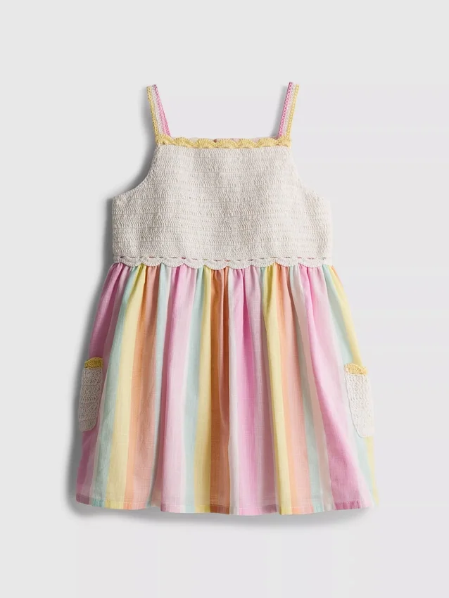 0-36 meses | vestido de alças em croché