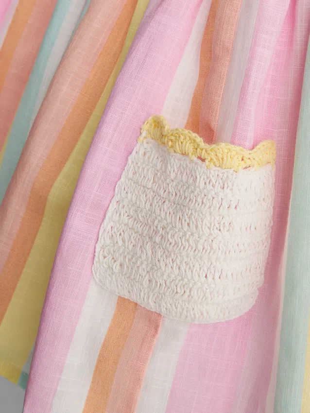 0-36 meses | vestido de alças em croché