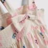 0-36 meses | vestido tipo smock texturado da Minnie Mouse e da Margarida da Disney