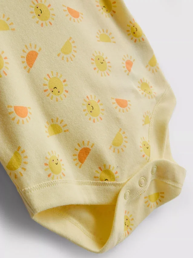 0-9 meses | Conjunto para recém-nascidos com body e chapéu de sol «My First Holiday»