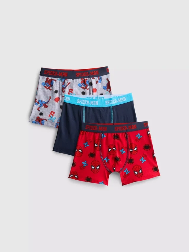 1,5-10 anos | Conjunto de 3 calções Marvel Spider-Man