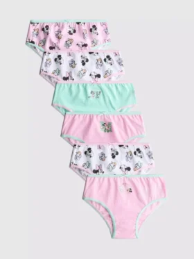 1,5-10 anos | Conjunto de 6 cuecas da Minnie Mouse da Disney