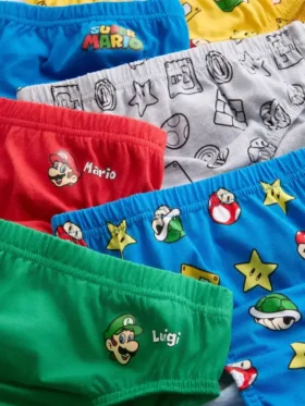 1,5-10 anos | Conjuntos de 6 cuecas Super Mario