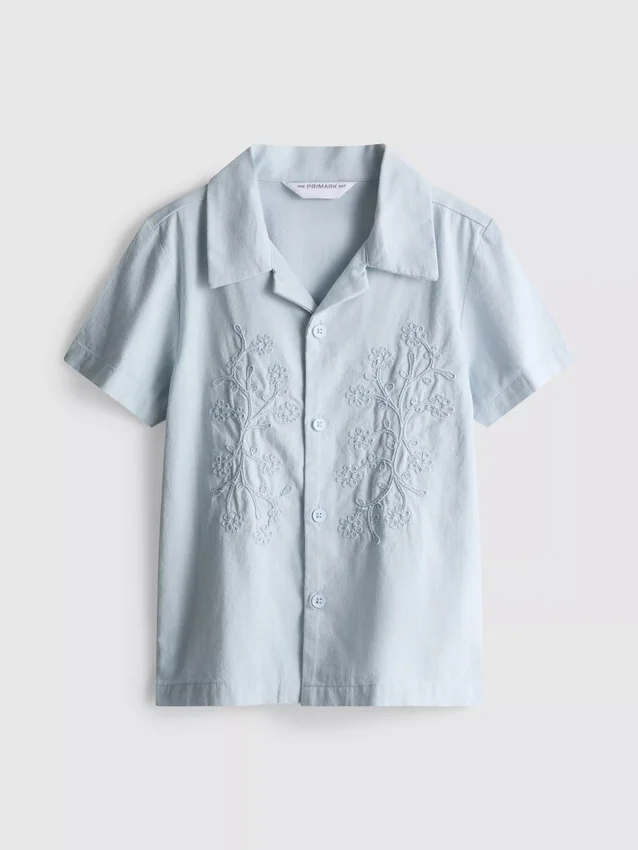 1,5-12 anos | Camisa bordada com motivos florais em algodão da The Edit