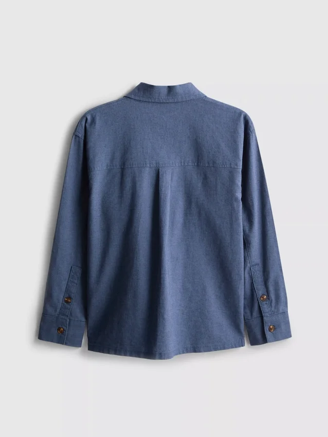 1,5-12 anos | Camisa larga em mistura de linho da The Edit