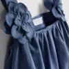 1,5-12 anos | Conjunto da The Edit composto por blusa e saia com apliques florais em mistura de linho
