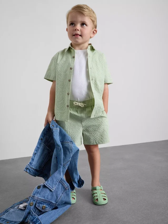 1,5-12 anos | Conjunto de camisa xadrez e calções da Stacey Solomon
