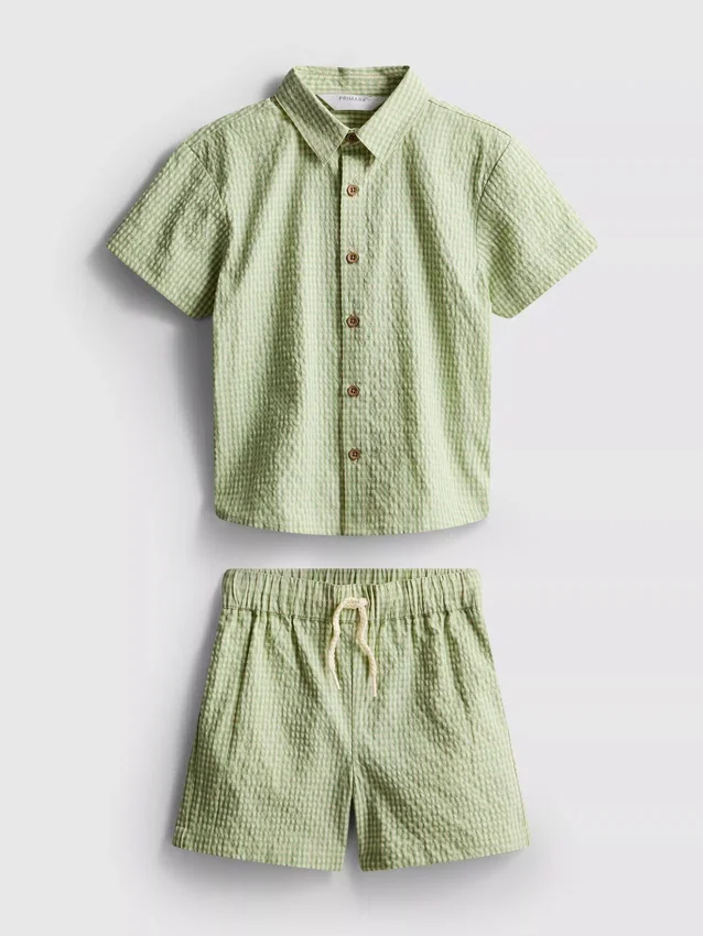 1,5-12 anos | Conjunto de camisa xadrez e calções da Stacey Solomon