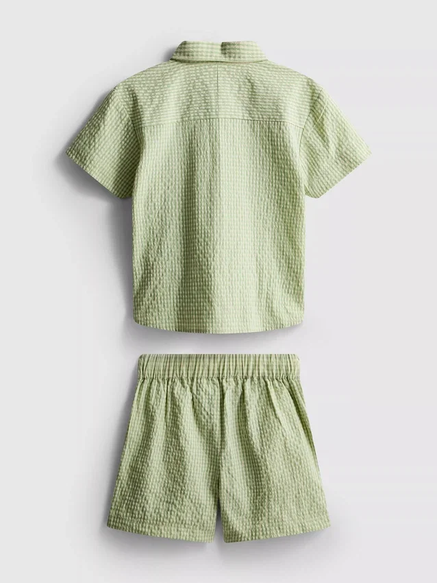 1,5-12 anos | Conjunto de camisa xadrez e calções da Stacey Solomon