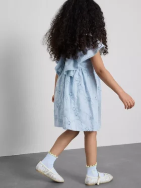 1,5-12 anos | vestido smock bordado com motivos florais da coleção «The Edit»