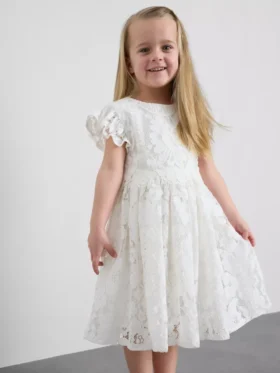 1,5-12 anos | vestido smock com renda da The Edit