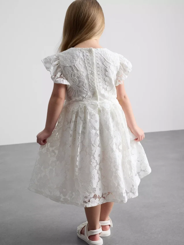 1,5-12 anos | vestido smock com renda da The Edit
