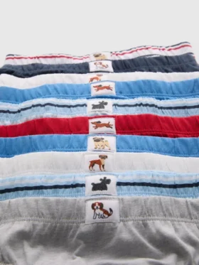 1,5-14 anos | Conjuntos de 10 cuecas com estampado de cães