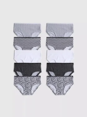 1,5-15 anos | Conjunto de 10 cuecas estilo hipster estampadas