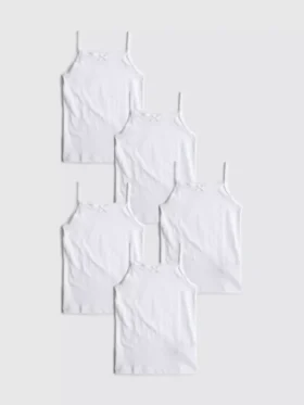 1,5-15 anos | Conjunto de 5 tops tipo cami