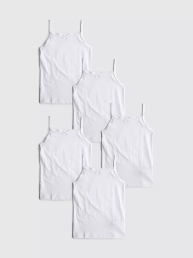 1,5-15 anos | Conjunto de 5 tops tipo cami