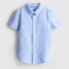 1,5-7 anos | camisa oxford de manga curta