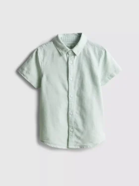 1,5-7 anos | camisa oxford de manga curta