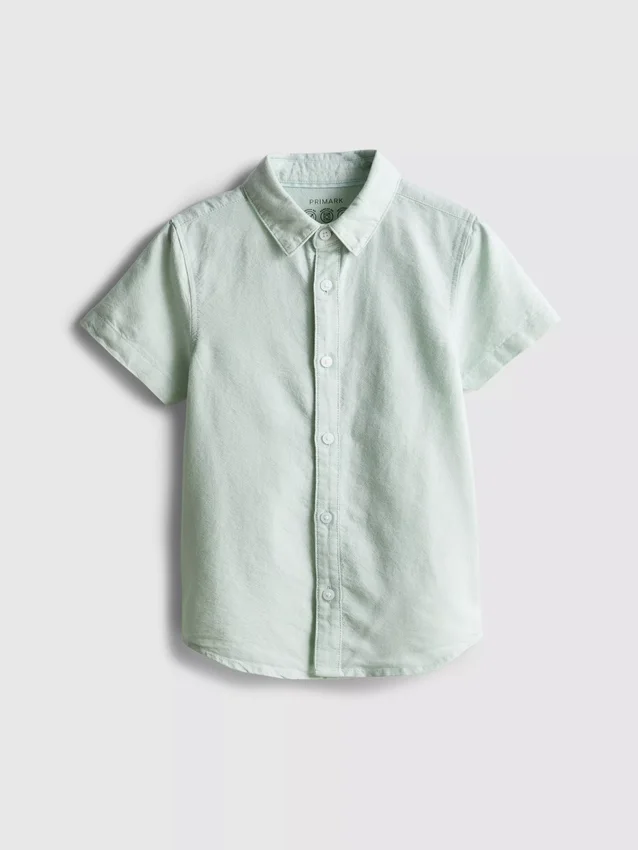 1,5-7 anos | camisa oxford de manga curta