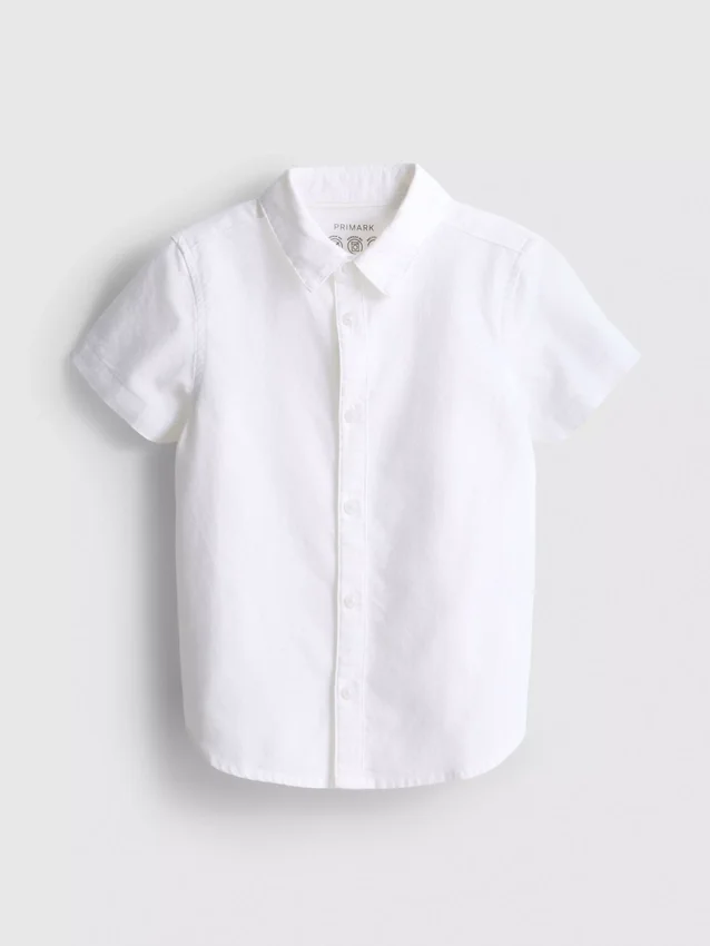 1,5-7 anos | camisa oxford de manga curta