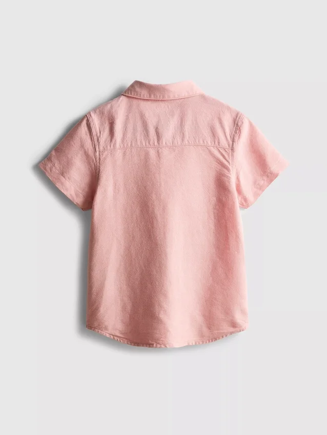 1,5-7 anos | camisa oxford de manga curta