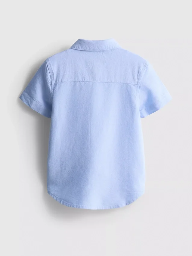 1,5-7 anos | camisa oxford de manga curta