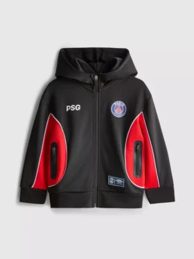 1,5-7 anos | Camisola com capuz e fecho de correr do Paris Saint-Germain F.C.