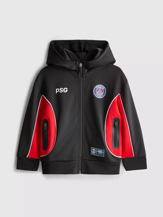 1,5-7 anos | Camisola com capuz e fecho de correr do Paris Saint-Germain F.C.