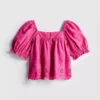 1,5-8 anos | blusa com bordado floral