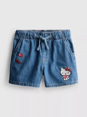 1,5-8 anos | calções de ganga Hello Kitty