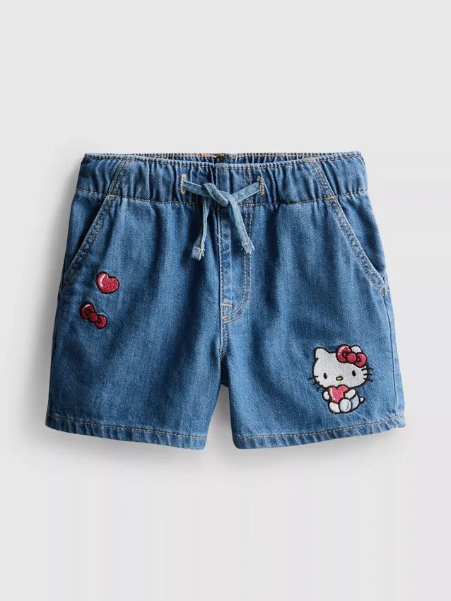 1,5-8 anos | calções de ganga Hello Kitty