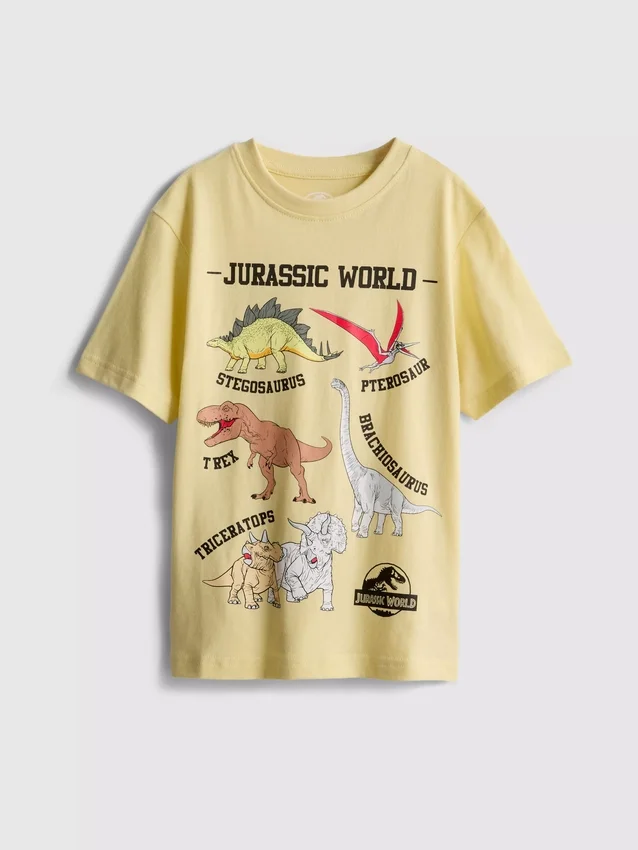 1,5-8 anos | Camisa com dinossauros do Mundo Jurássico