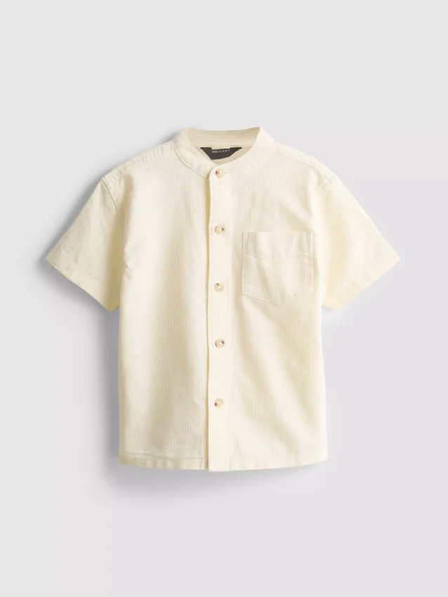 1,5-8 anos | camisa com gola de banda