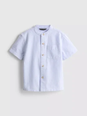 1,5-8 anos | camisa com gola de banda