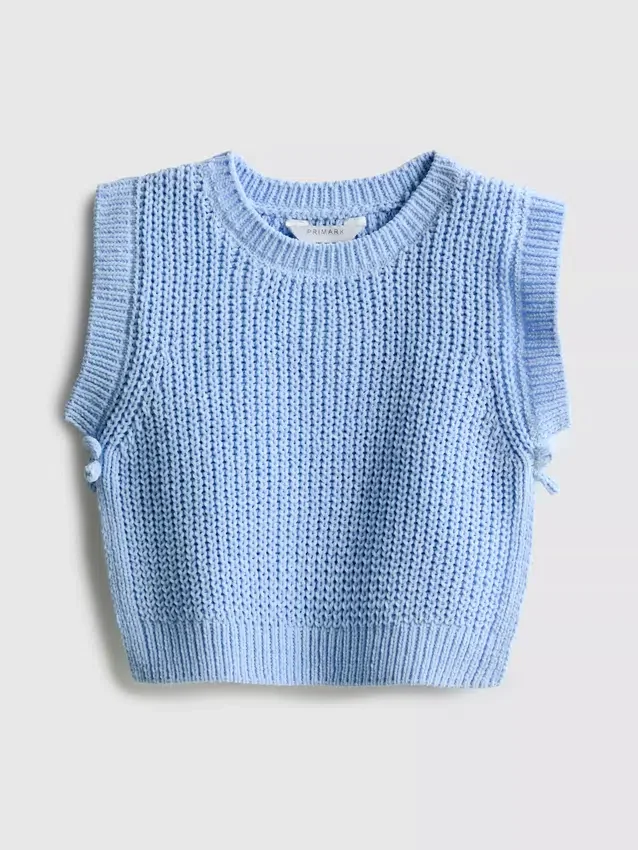 1,5-8 anos | camisola sem mangas em malha com laço