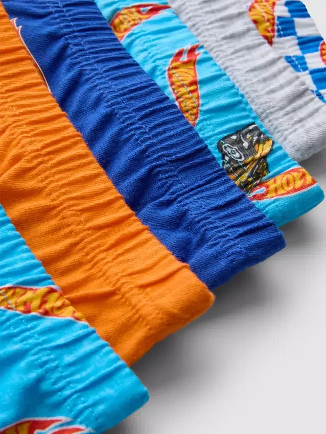 1,5-8 anos | Conjunto de 6 cuecas Hot Wheels