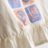 1,5-8 anos | Conjunto de blusa com peplum bordado e calças