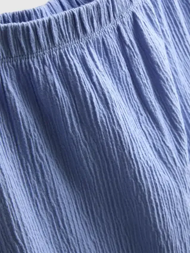 1,5-8 anos | Conjunto de blusa com peplum bordado e calças