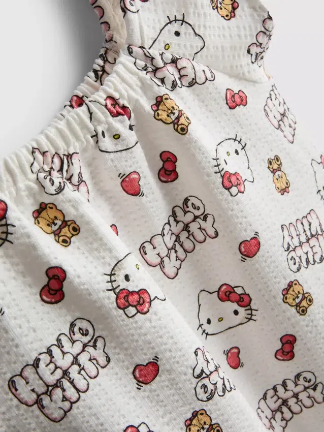 1,5-8 anos | Conjunto de blusa e calções Hello Kitty