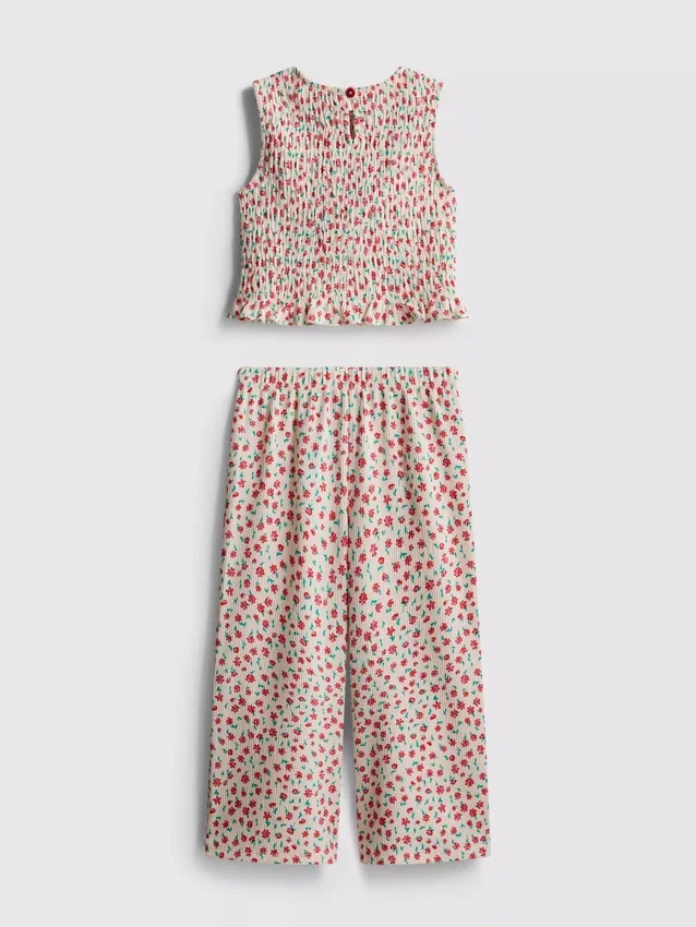 1,5-8 anos | Conjunto de blusa sem mangas e calças