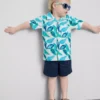 1,5-8 anos | Conjunto de camisa e calções em algodão slub