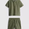 1,5-8 anos | Conjunto de camisa polo e calções
