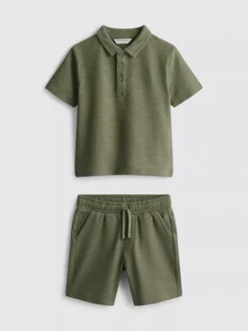 1,5-8 anos | Conjunto de camisa polo e calções