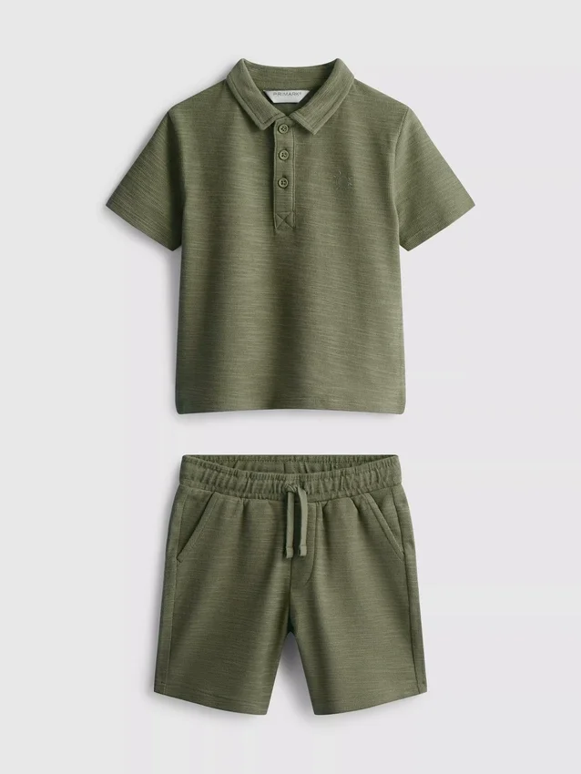 1,5-8 anos | Conjunto de camisa polo e calções