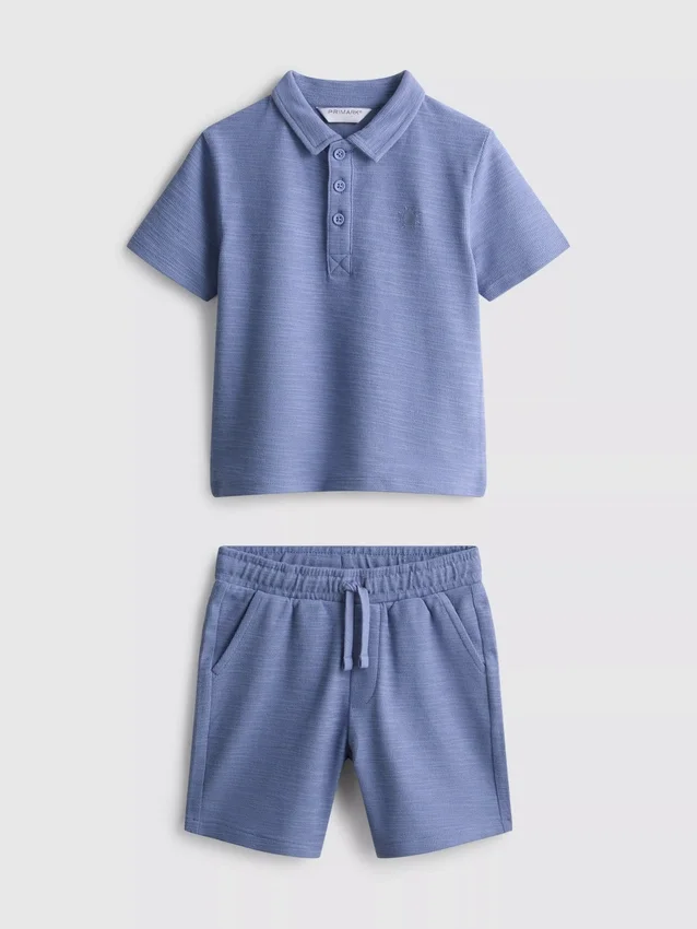 1,5-8 anos | Conjunto de camisa polo e calções