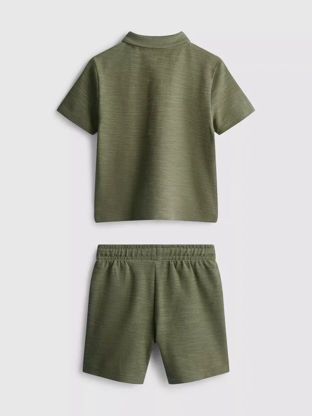 1,5-8 anos | Conjunto de camisa polo e calções