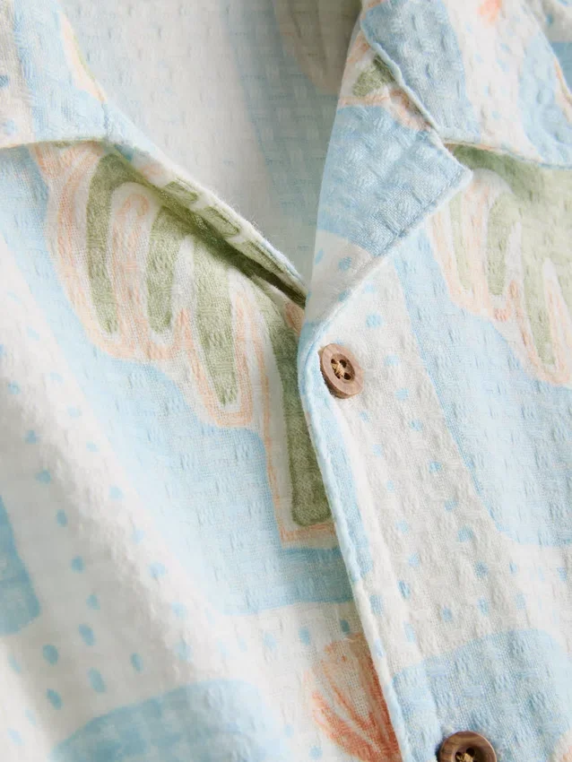1,5-8 anos | Conjunto de camisas e calções estampados com textura