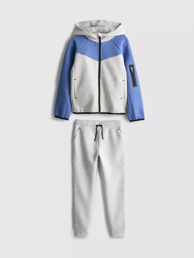 1,5-8 anos | Conjunto de camisola com capuz e calças de fato de treino